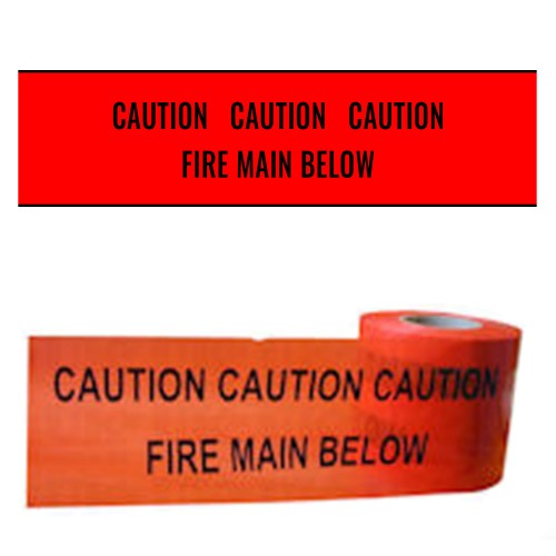 FIRE MAIN BELOW - Premium Underground Warning Tape