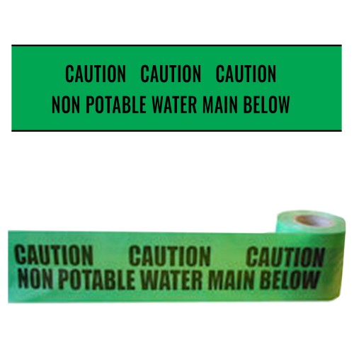 NON POTABLE WATER MAIN BELOW - Premium Underground Warning Tape