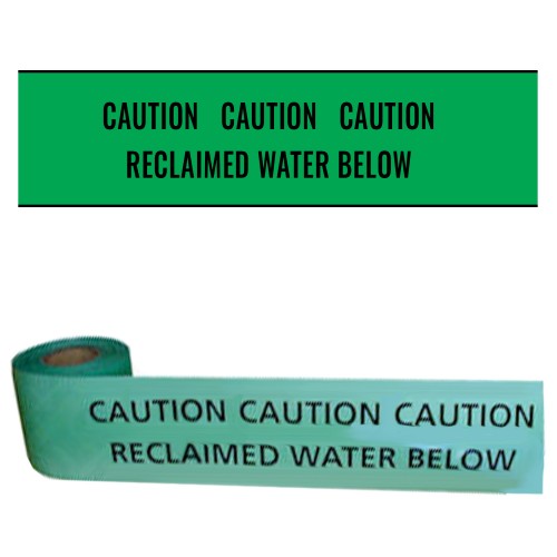 RECLAIMED WATER BELOW - Premium Underground Warning Tape