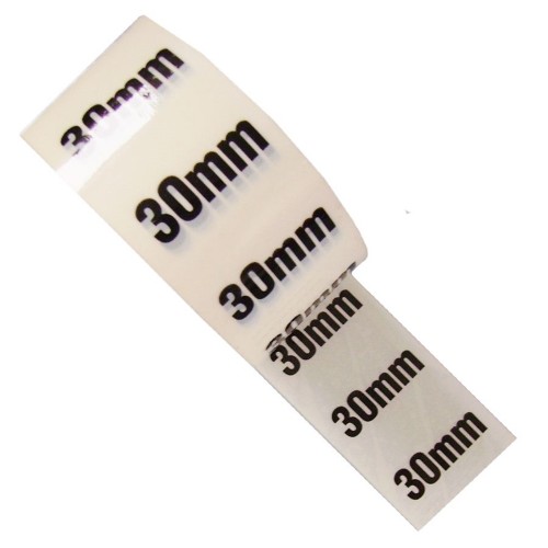 30mm - White Printed Pipe Identification (ID) Tape