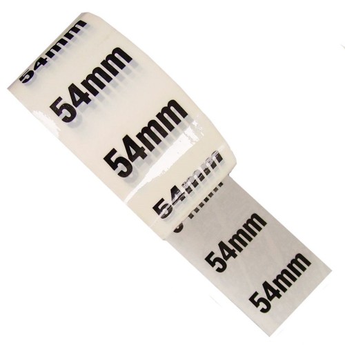 54mm - White Printed Pipe Identification (ID) Tape