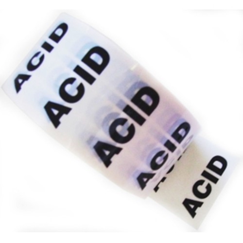 ACID - White Printed Pipe Identification (ID) Tape