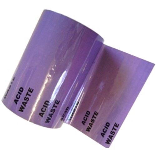 ACID WASTE - Colour Printed Pipe Identification (ID) Tape