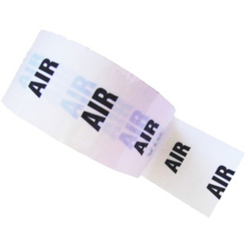 AIR - White Printed Pipe Identification (ID) Tape