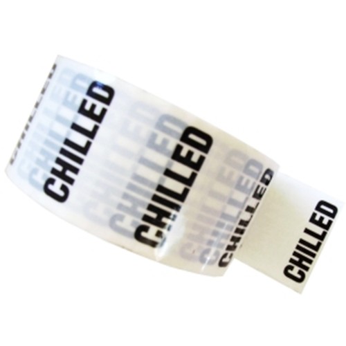 CHILLED - White Printed Pipe Identification (ID) Tape