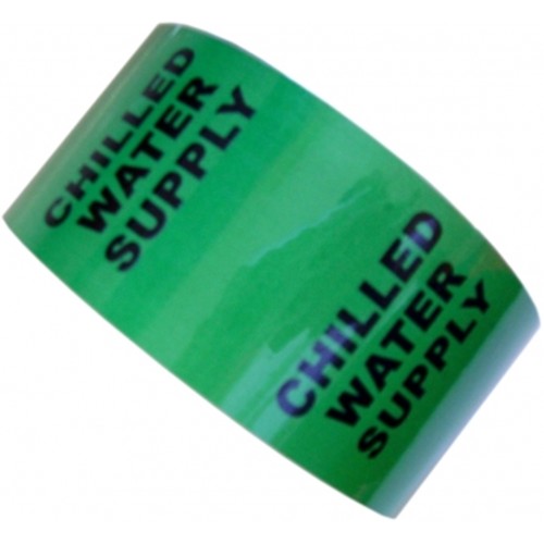 CHILLED WATER SUPPLY - All Weather Pipe Identification (ID) Tape