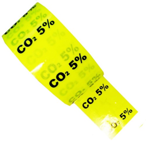 CO2 5% (Carbon dioxide) - Colour Printed Pipe Identification (ID) Tape