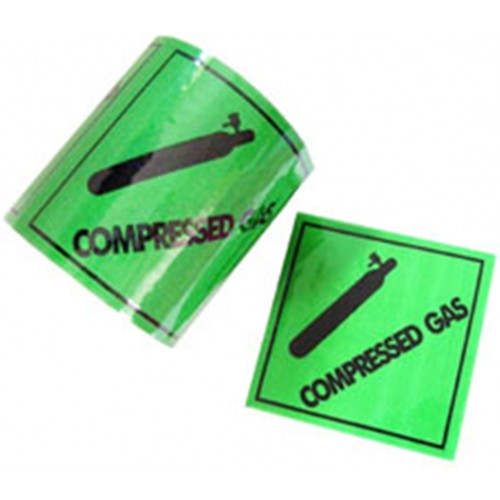 Compressed Gas - Premium Hazard Labels