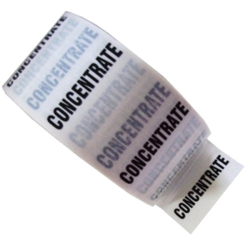 CONCENTRATE - White Printed Pipe Identification (ID) Tape