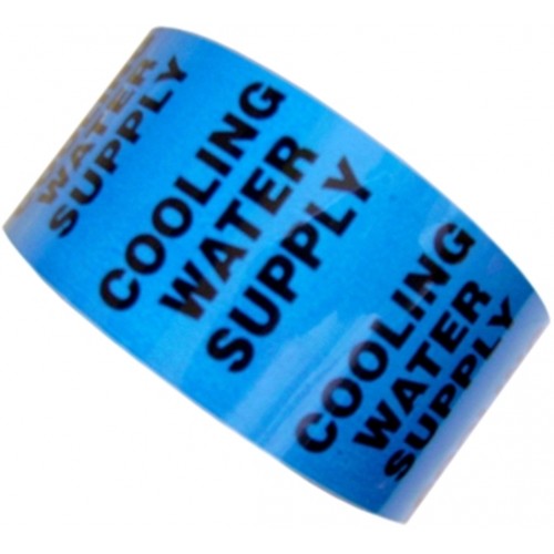 COOLING WATER SUPPLY - All Weather Pipe Identification (ID) Tape