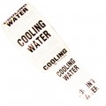 COOLING WATER - White Printed Pipe Identification (ID) Tape