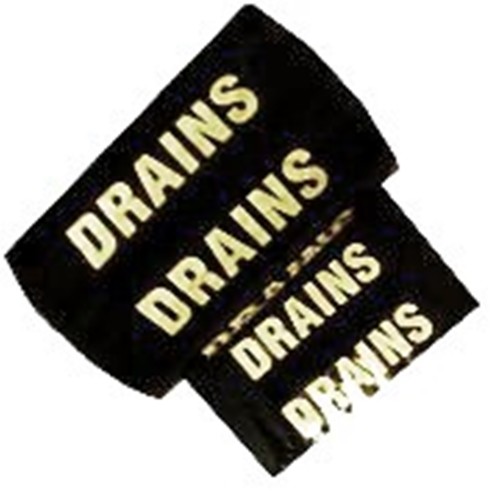 DRAINS - Colour Printed Pipe Identification (ID) Tape