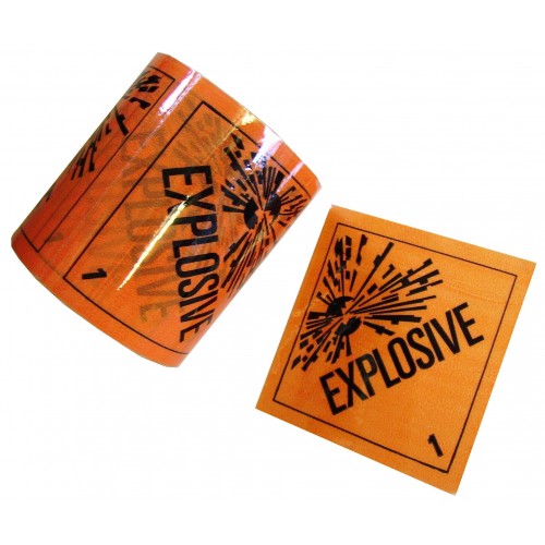 1 Explosive - Premium Hazard Labels