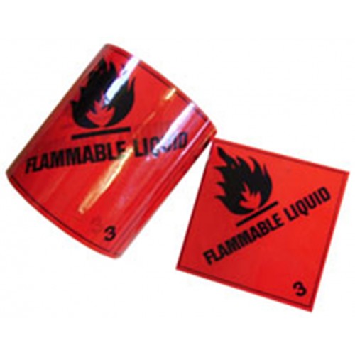 3 Flammable Liquid - Premium Hazard Labels