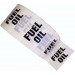 FUEL OIL - White Printed Pipe Identification (ID) Tape