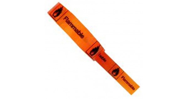 Flammable - Hazard Tape- Campbell International Specialist Tapes.