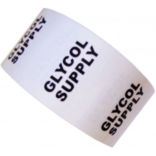 GLYCOL SUPPLY - All Weather Pipe Identification (ID) Tape
