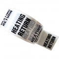 HEATING RETURN - White Printed Pipe Identification (ID) Tape