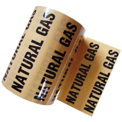 NATURAL GAS - Colour Printed Pipe Identification (ID) Tape