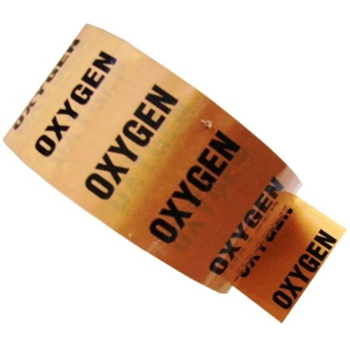 OXYGEN (O2) - Colour Printed Pipe Identification (ID) Tape