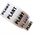 PLANT - White Printed Pipe Identification (ID) Tape