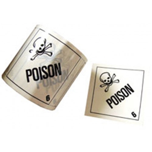 6 Poison - Premium Hazard Labels