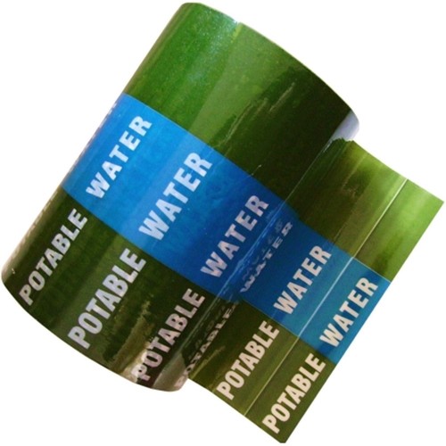 POTABLE WATER - Banded Pipe Identification ID Tape