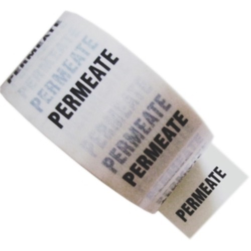 PERMEATE - White Printed Pipe Identification (ID) Tape