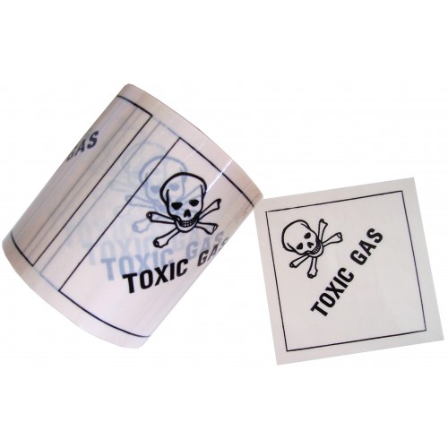 Toxic Gas - Premium Hazard Labels