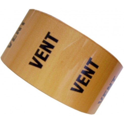 VENT (50mm) - All Weather Pipe Identification (ID) Tape